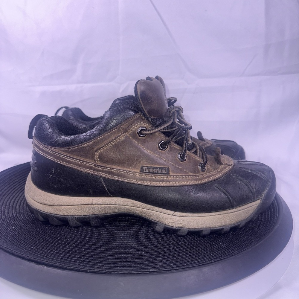 Timberland Men's Size 8.5M Canard Brown and Black Leather Low Duck Boot, 84169